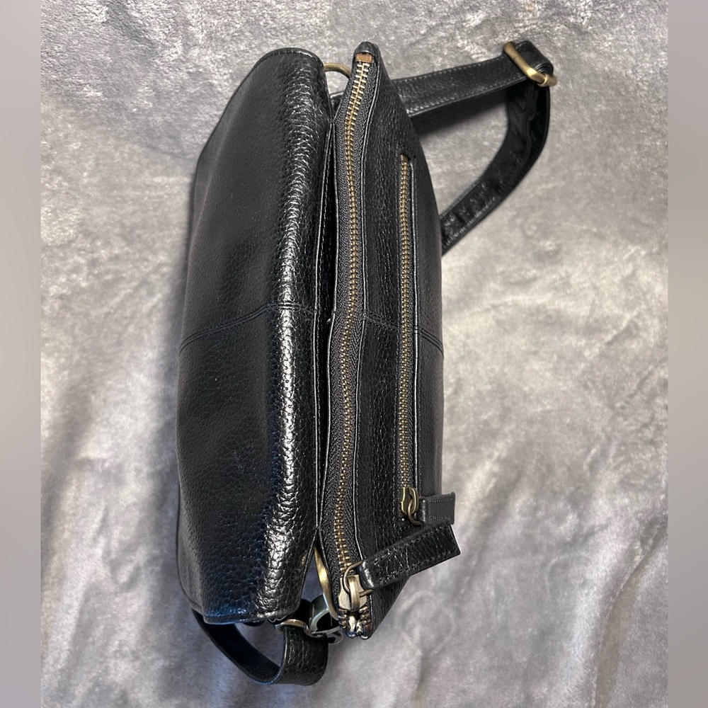 Latico Leather Co. Pebbled Leather Crossbody Messenger Bag - Picture 6 of 13